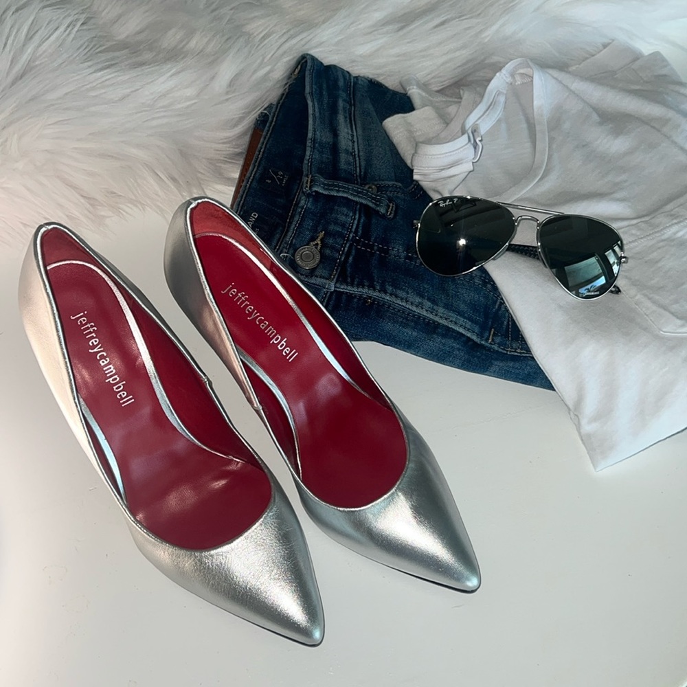 Silver Jeffreycampbell Shoes.